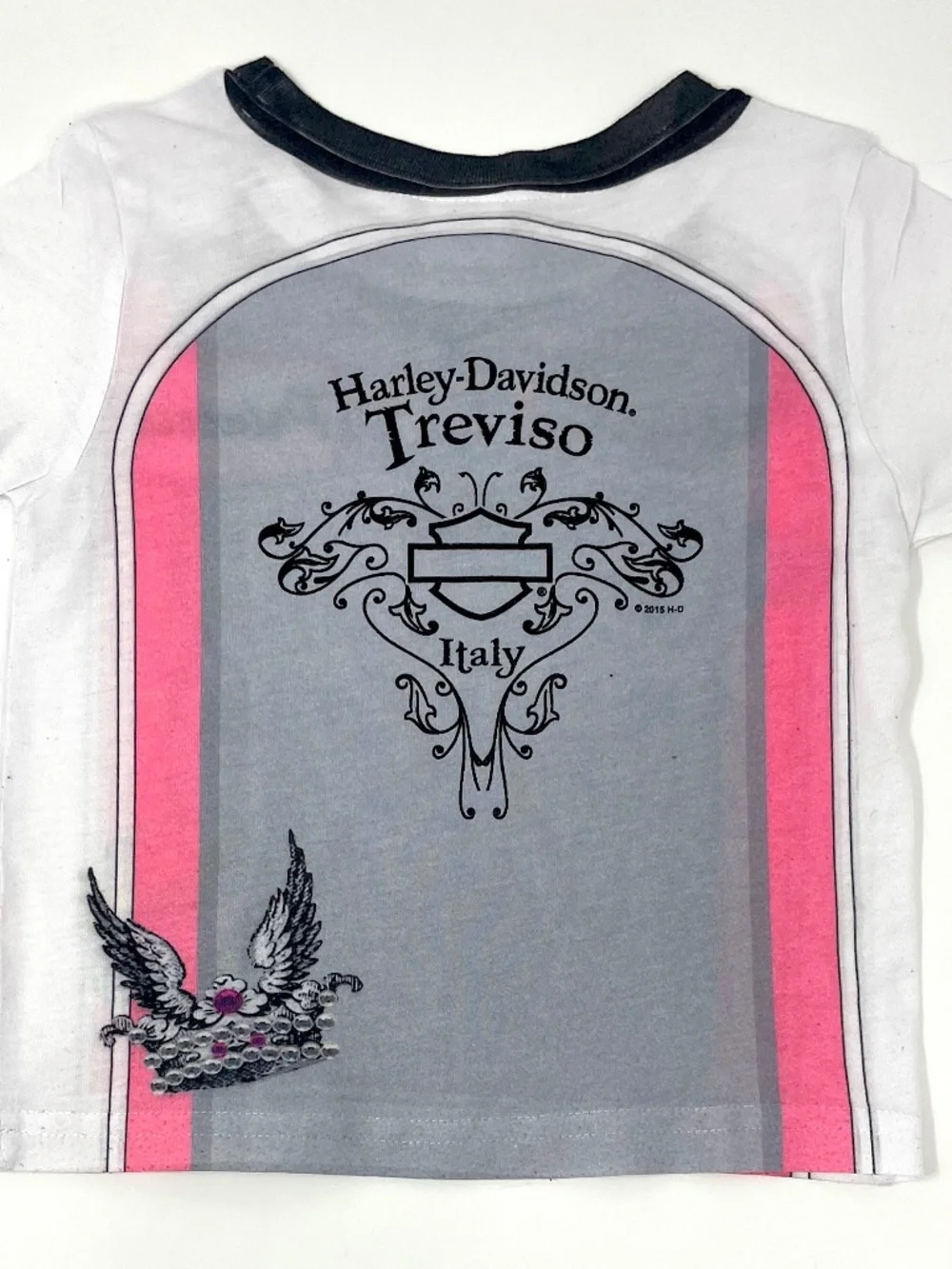 Harley-Davidson Treviso Italy Toddler Girl Tee 2T Princess Sugar Skull